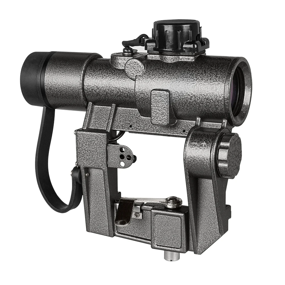 Тактический охотничий оптический прицел SVD 1x30 с красной точкой и креплением на
