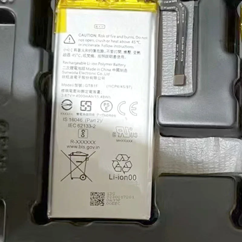 Высококачественный аккумулятор GTB1F емкостью 4080 мАч для Google Pixel 5 GD1YQ GTT9Q