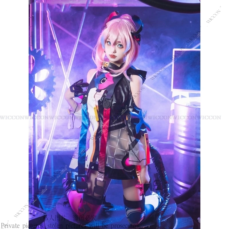 Игра Honkai Impact 3rd Delta Косплей Костюм Хвост Bravo-01 Капитан Лихорадка Блюз Женщина