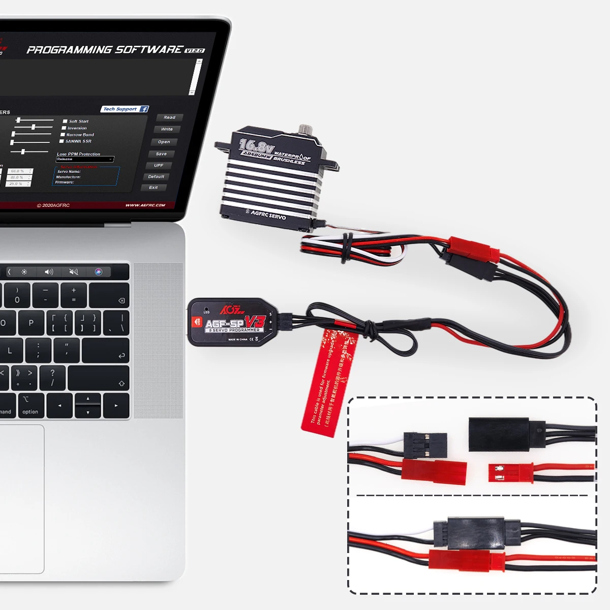 Программируемый сервопривод AGFRC с маркировкой значка ASS