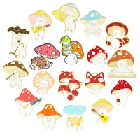 mushroom band theme party enamel pins plant broochesc bag cartoons lapel pin musical instrument badge jewelry gift drop shipping