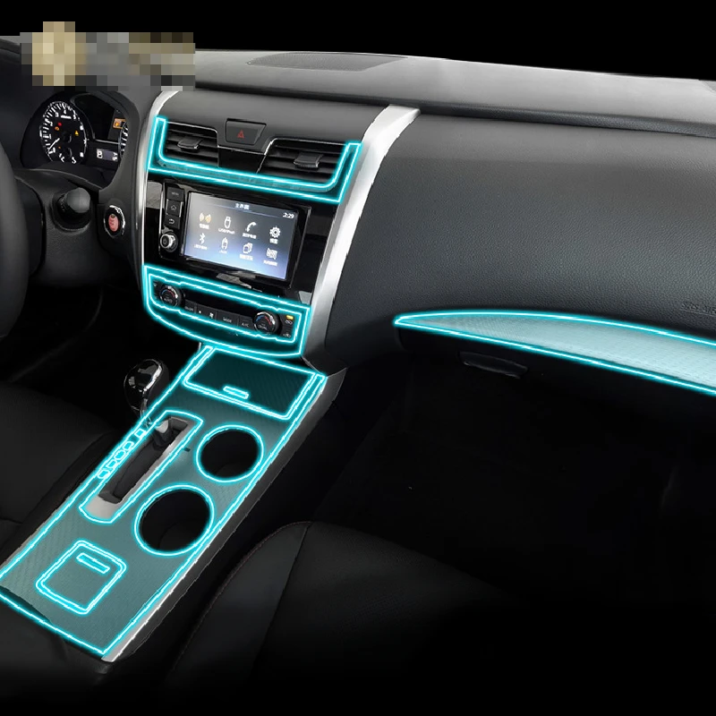 

For Nissan Teana Altima 2016-2018Car Interior Center console Transparent TPU Protective film Anti-scratc Repair film Accessories