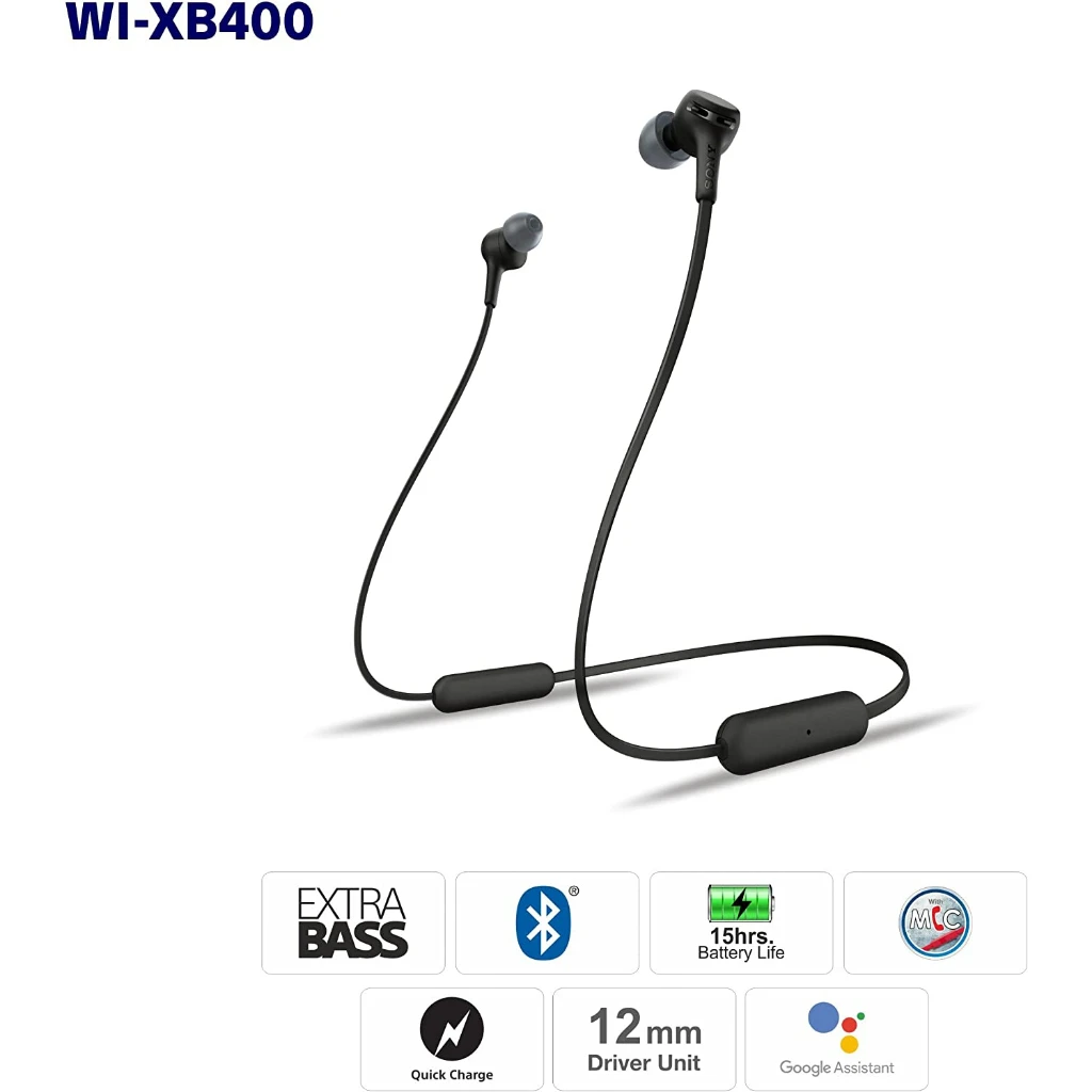 Беспроводные стереонаушники WI-XB400 Bluetooth 5 0