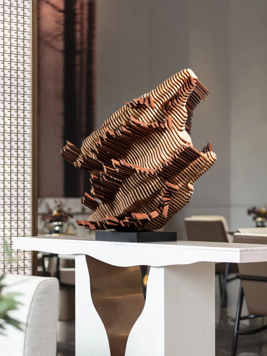 Абстрактная деревянная пробная комната ручной работы украшение крыльца