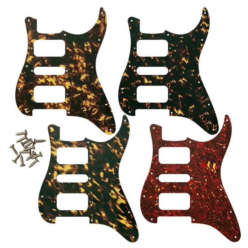 

5pcs For USA\Mexico Fd Strat 11Screw Holes HSH Two Deluxe Humbuckers Single St Guitar Pickguard No Control Hole Scratch Plate