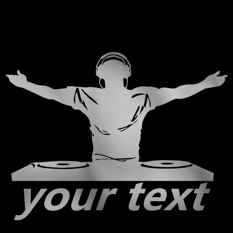 

Модные DJ-музыки, персонализированные автомобильные наклейки, ПВХ, бампер, аксессуар для лобового стекла, украшение для ноутбука, мотоцикла, авто наклейка, настраиваемая