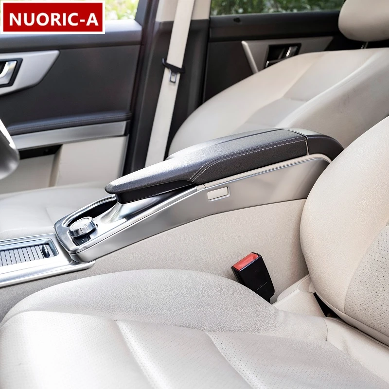 Наклейки из нержавеющей стали на панель подлокотника автомобильной консоли