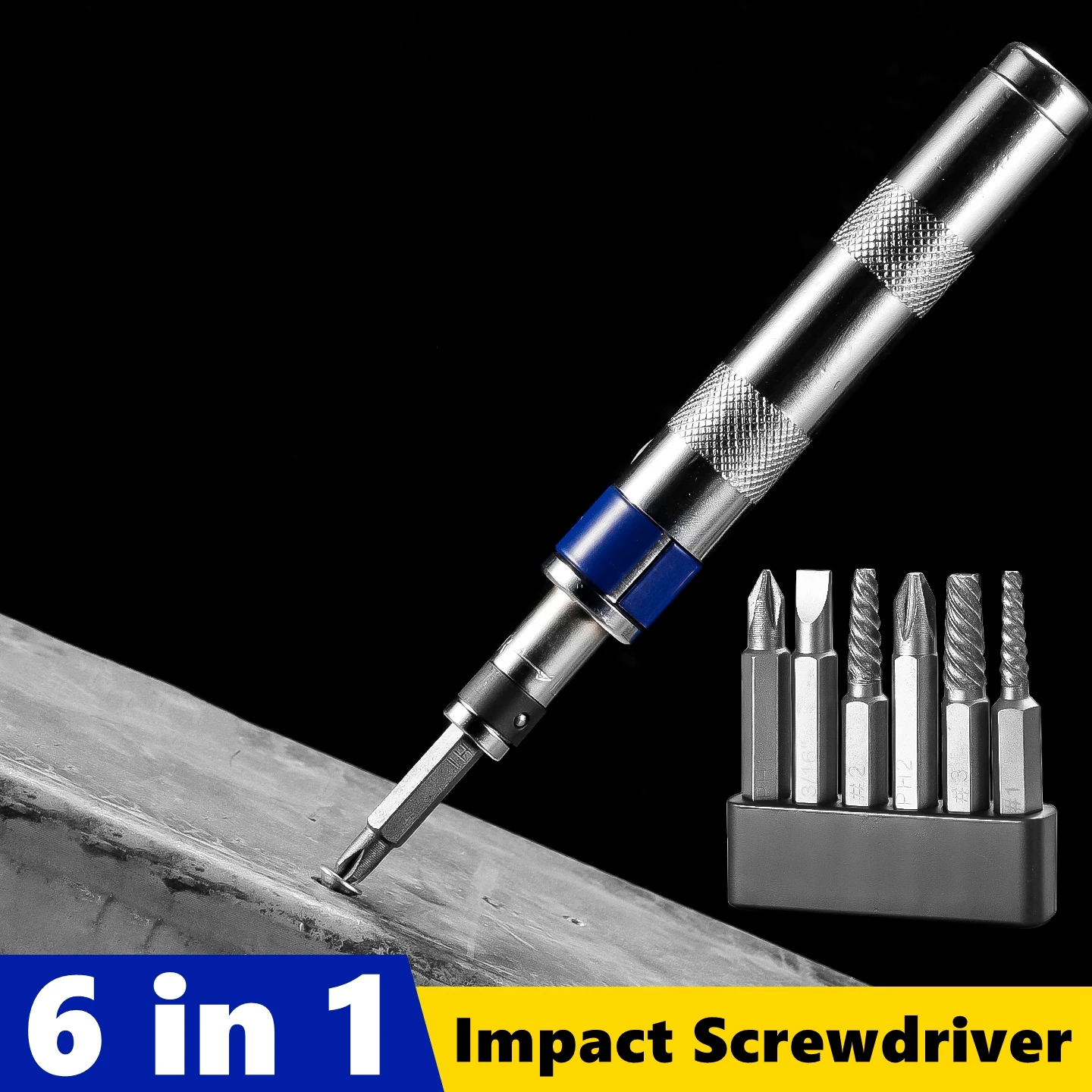 

Набор ударных отверток NIUXIANG из стали 6-в-1