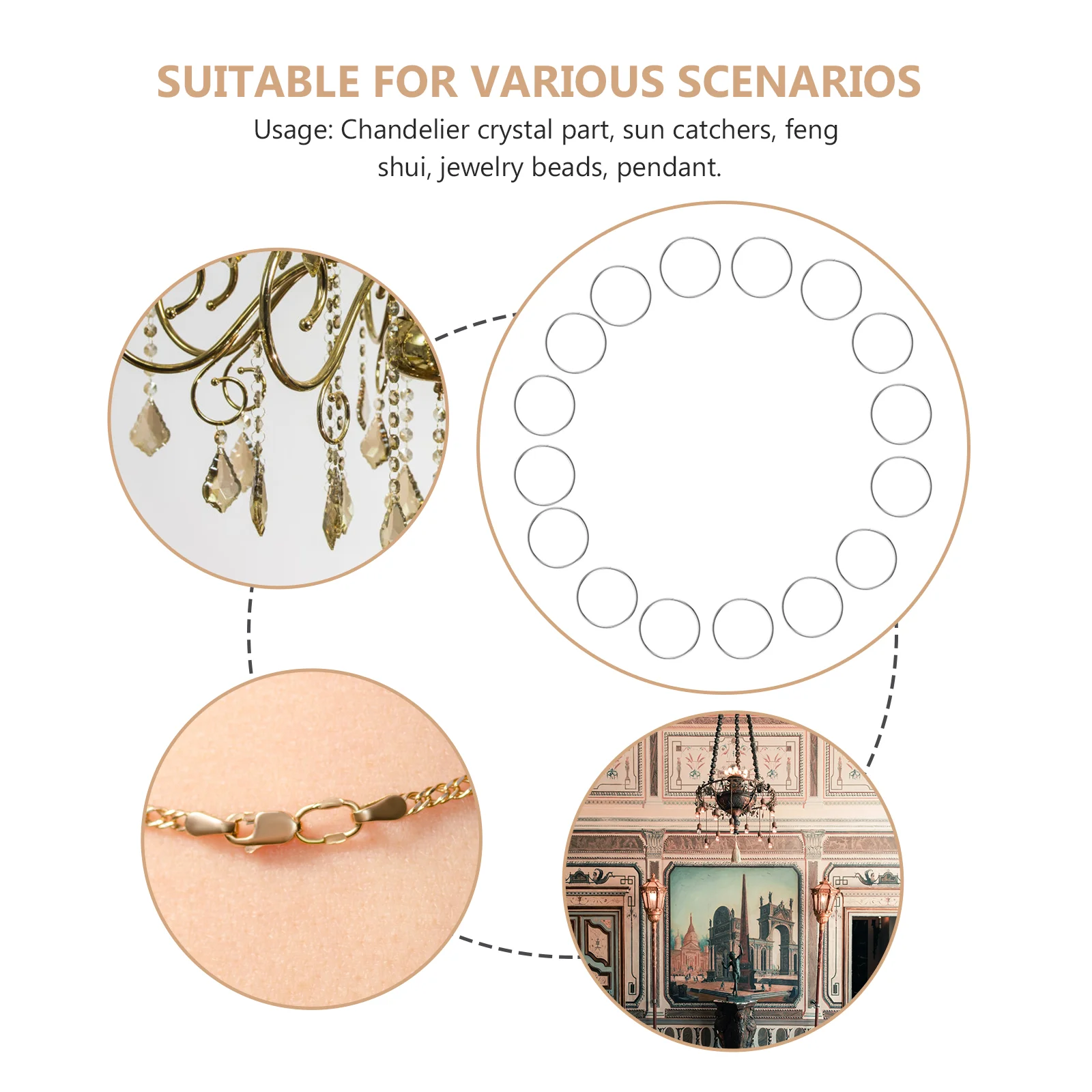 100 шт. солнцезащитный козырек соединительное кольцо замена люстры детали лампы