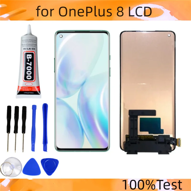 100% Оригинальный 6 55 дюймовый AMOLED дисплей для OnePlus 8 IN2013 IN2017 IN2010 ЖК сенсорный экран