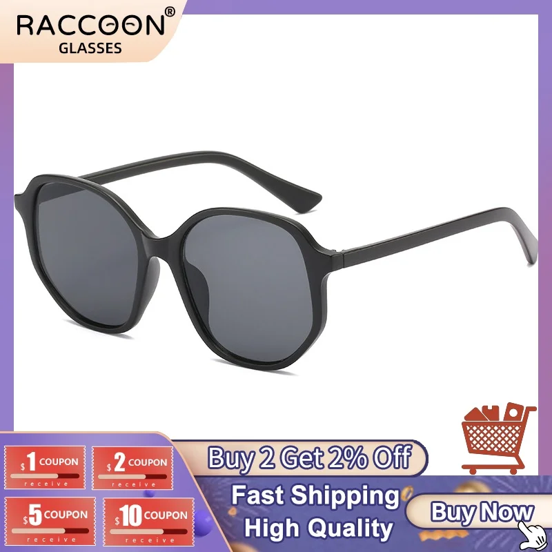 

Women Vintage Sunglasses Over Brand New Polygonal Colored Round Fashion Style Plastic Lenses Uv40 Protection Eyewear Sun Glasses