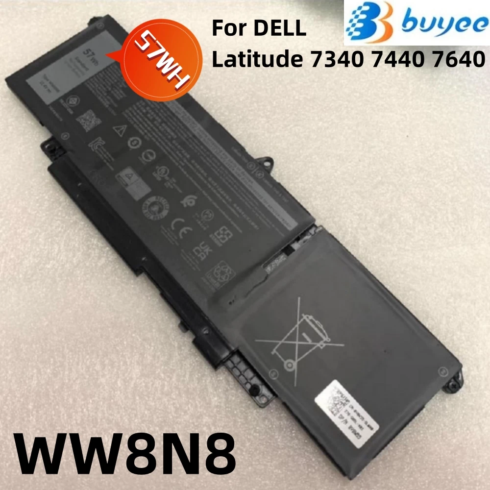 Новый аккумулятор для ноутбука WW8N8 DELL Latitude 7340 7440 7640 65/78 047T0 3ICP6/4878 11 4 мАч в 57Wh