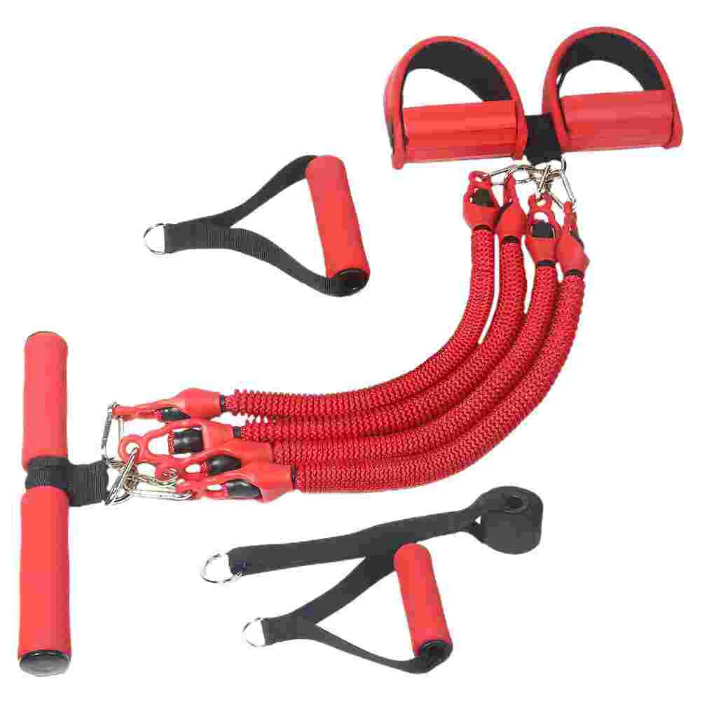 

Четырехтрубчатая тянущаяся веревка, тянущаяся искусственная натяжение, противоударное оборудование для тренировок в помещении, эмульсионная Спортивная эмульсия для ног и йоги