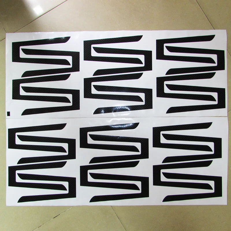 3D 4D наклейки на колеса из углеродного волокна защитная пленка сделай сам для Mercedes