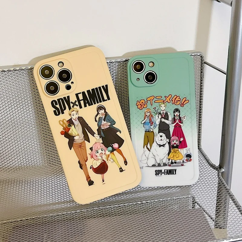 

For IPhone 7 8 Plus Case Cartoon Comic SPY×FAMILY Cover for IPhone 11 12 13 Pro X XR XS Max Shockproof Phone Case IPhone 13 Case