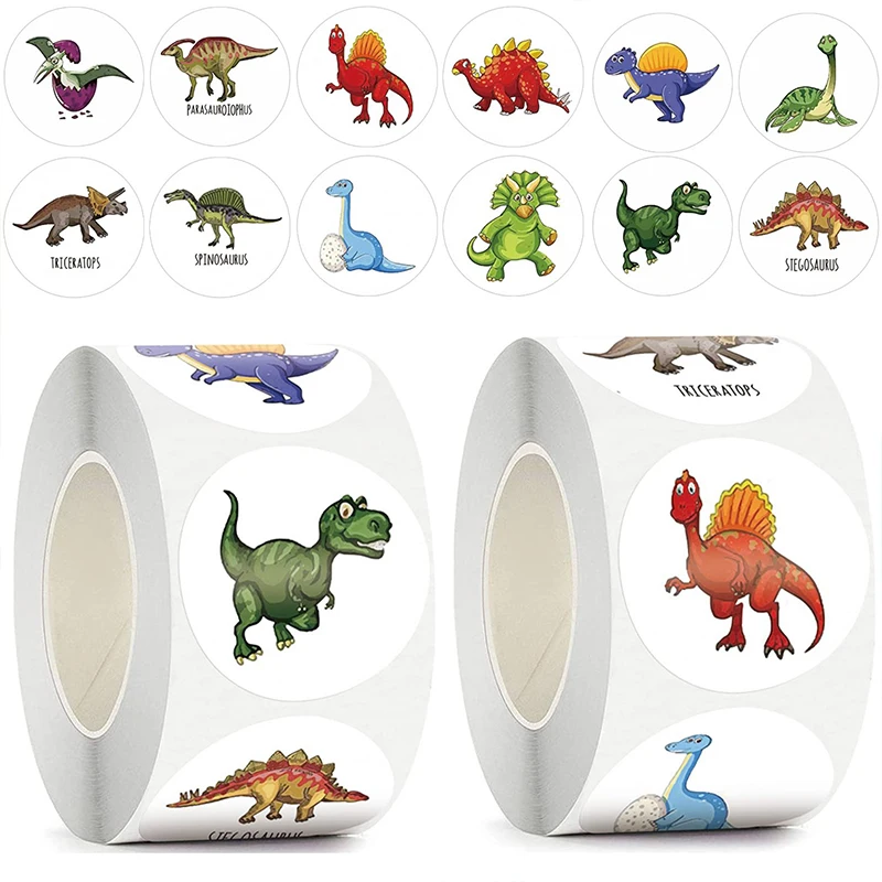 

50-500PCS Children's Toys Self-Adhesive Stickers Office Stationery Decorative Labels Sealing Stickers Cartoon Animal Stickers