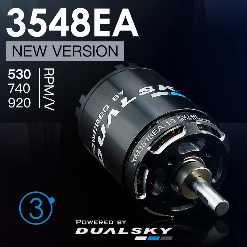 

DUALSKY V3 XM3548EA 530KV 740KV 920KV Outrunner бесщеточный двигатель для неподвижного крыла