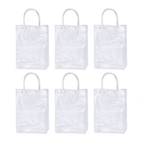 bags clear transparent tote handle pvc gift bags bagreusable gympresent packaging retail handles handles wrapretail bag