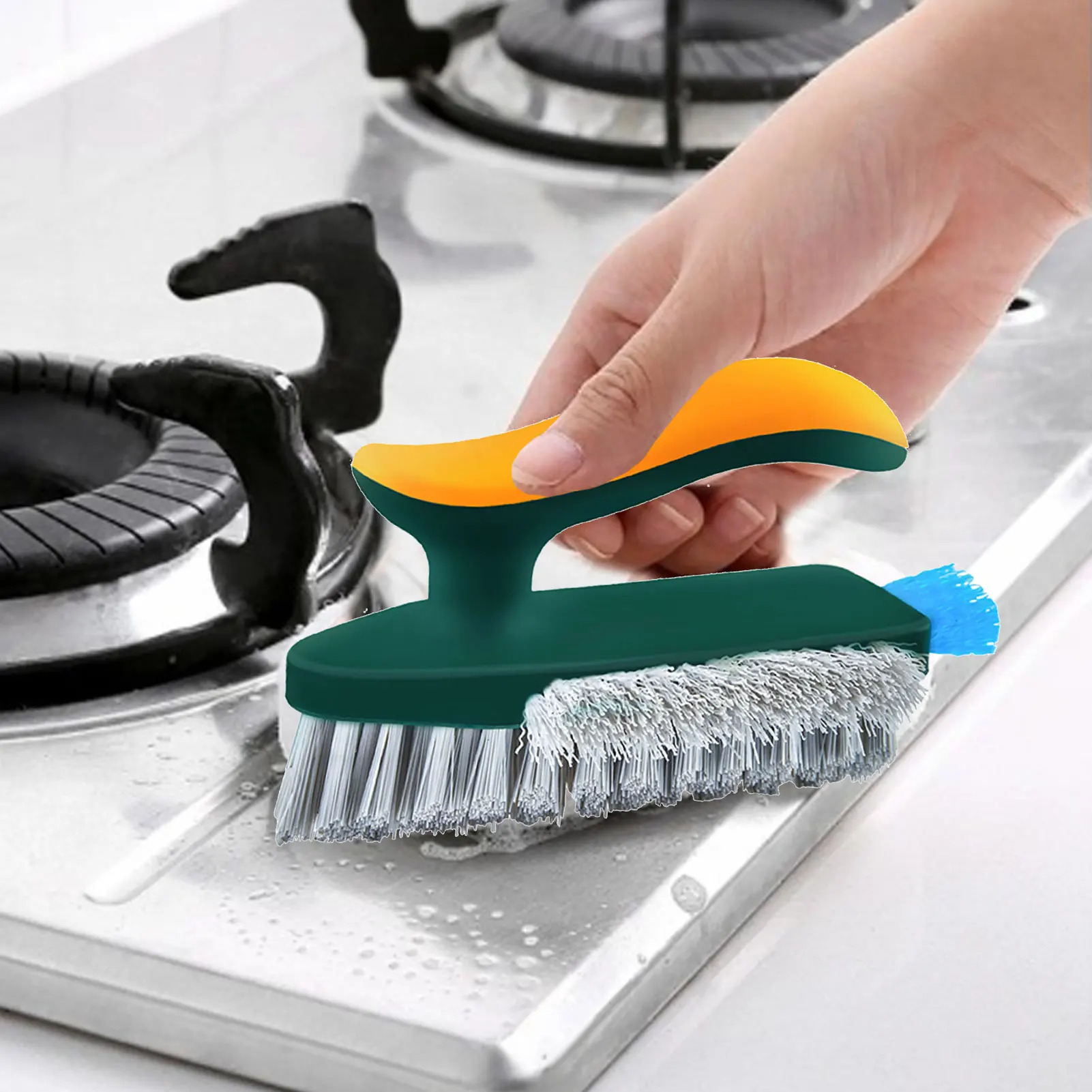 

Tile And Grout Cleaning Brush Corner Scrubber Brush Tool 4 In 1 Tub Tile Scrubber Brush Floor Scrubber For Cleaning Bathroom