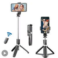 selfie stick with tripod gimbal stabilizer led light for action camera phone mobile cell holder stand smartphone monopod monope