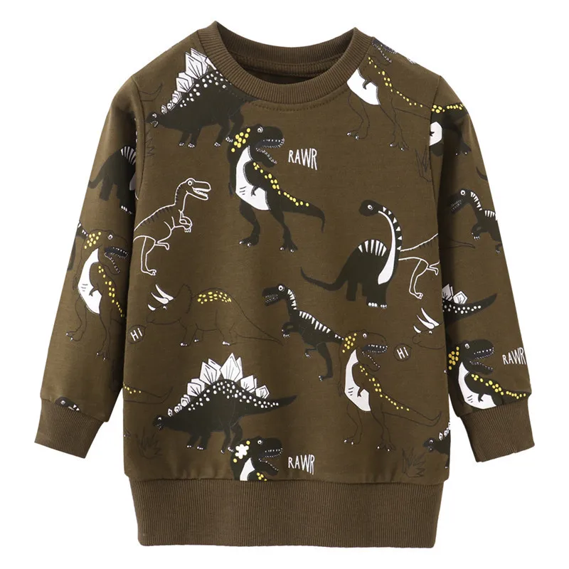 

Jumping Meters Long Sleeve Sweatshirts Cotton Boys Girls Clothes Autumn Spring Toddler Kids Hoodies Shirts Tops