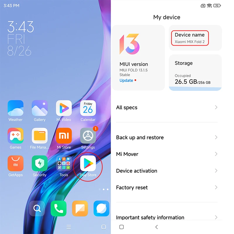 Ceny Xiaomi MIX Fold 2 Składany Ekran Telefon Komórkowy 8.02 Cala OLED 120Hz Elastyczny Wyświetlacz Snapdragon Gen 8 + Octa Core 67W Opłata 4500mAh