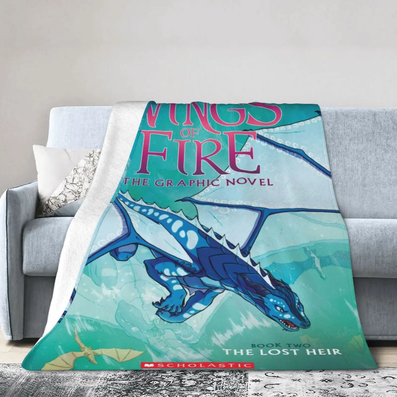 

Dragon Wings Of Fire Lost Heir Blanket Breathable Flannel Winter Super Warm Bed Blanket Travel Bedding