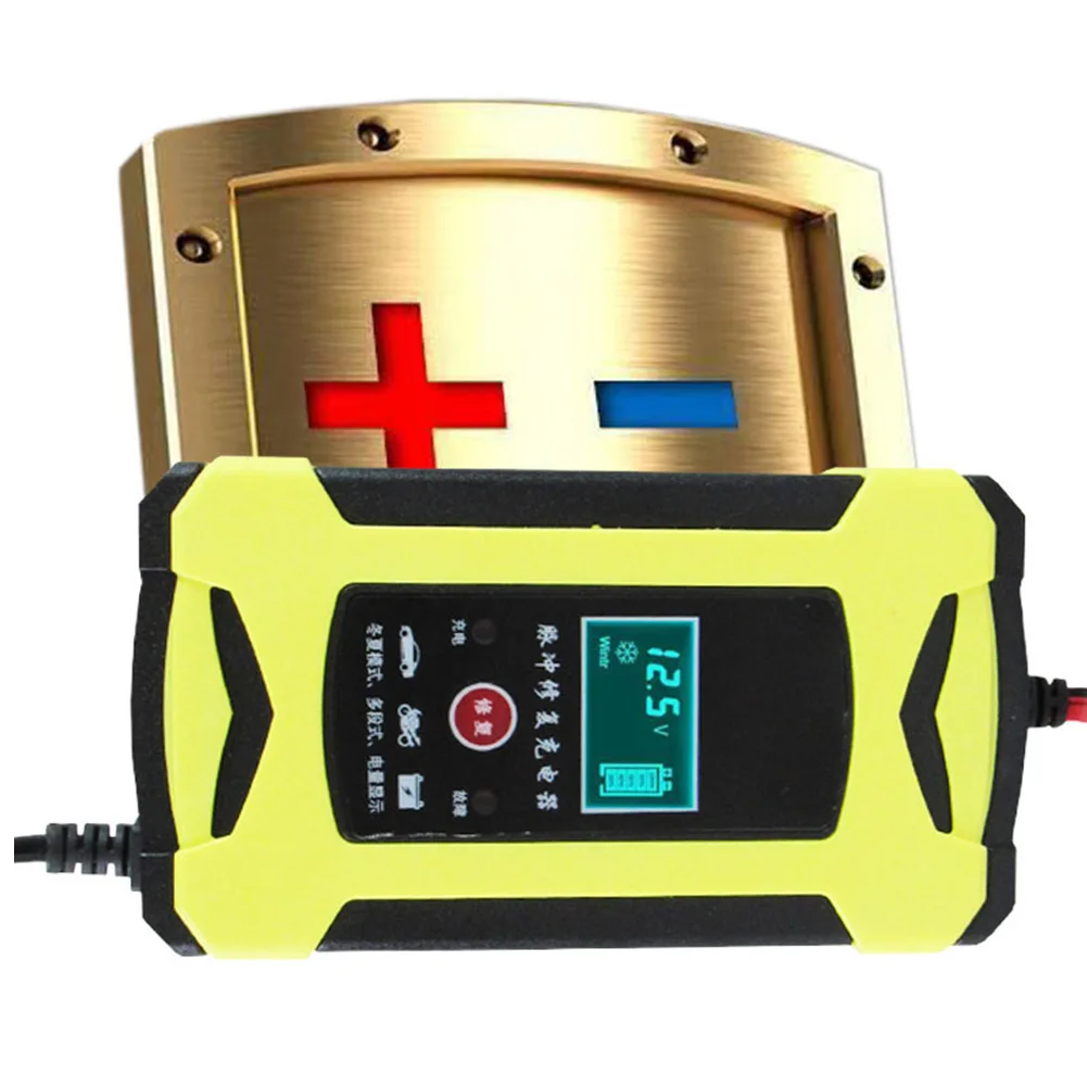 

Зарядное устройство для автомобильного аккумулятора мотоцикла, зарядное устройство для аккумулятора, импульсный ремонтный адаптер 12 В 6 А, ...