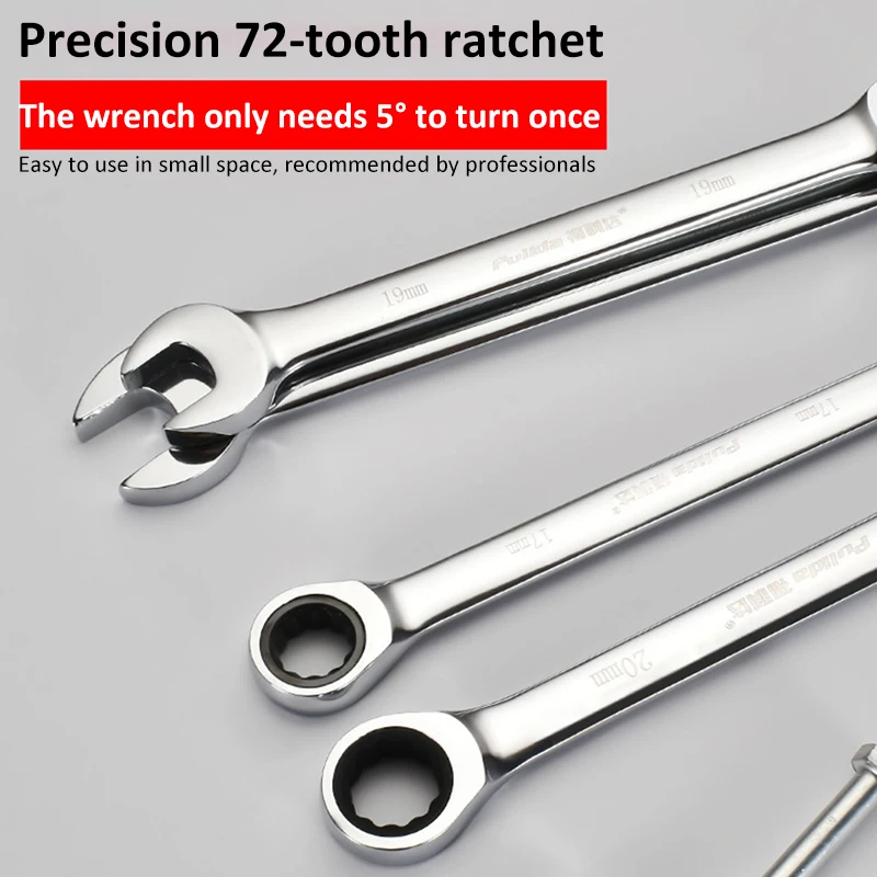 6-32 мм двойного назначения открытый ключ с храповым механизмом Цветение сливы