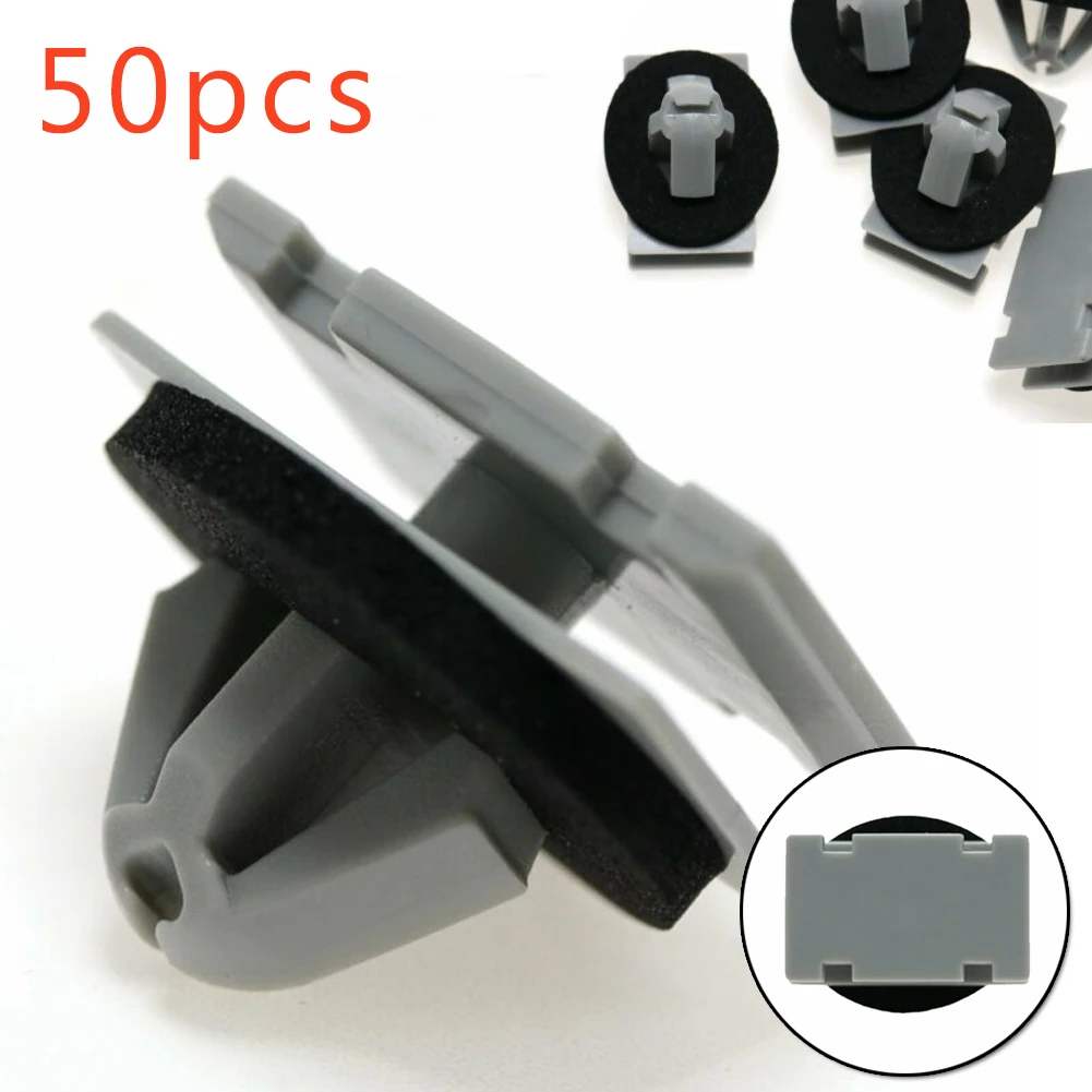 50Pcs Rocker Panel Moulding Clip Exterior Trim Fasteners For Jeep Cherokee For Chrysler Replaces 68172491AA Car Accessories