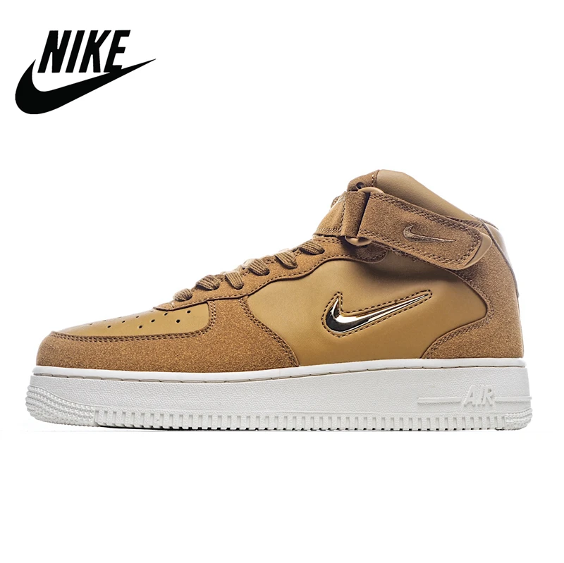 

Nike Air Force 1 Jewel PRM LX wheat gold hook light luxury gold hook Women's board shoes size 36-40 804609-200