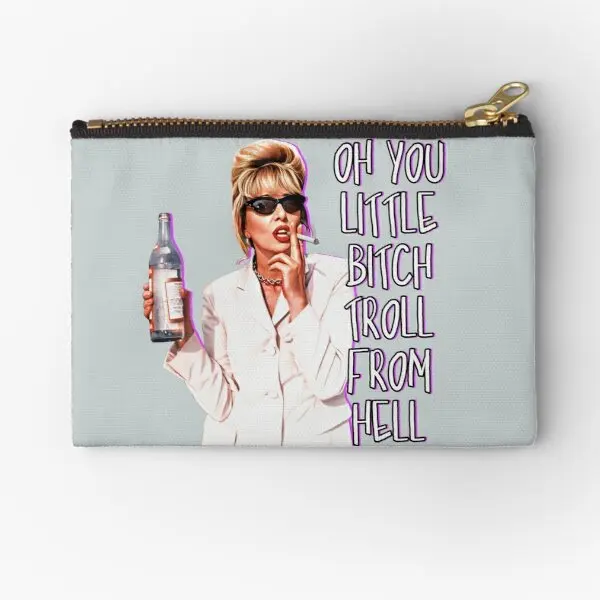 

Absolutely Fabulous Patsy Zipper Pouches Packaging Storage Cosmetic Underwear Panties Key Pocket Women Men Money Socks Small