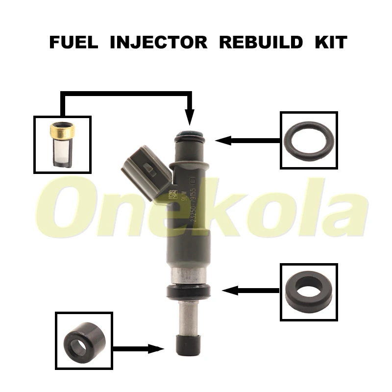 

Fuel Injector Service Repair Kit Filters Orings Seals Grommets for Toyota 4Runner Tacoma 2.7 23209-79155 23250-75100 23209-79045