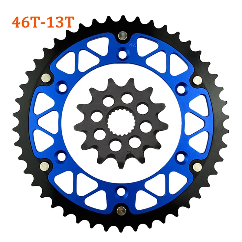 Запчасти для мотоциклов 520 45T-52T 13T передняя и задняя звездочка YAMAHA YZ125 WR250 YZ250 YZ250F