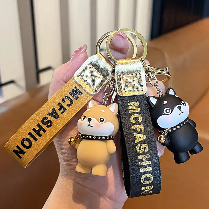 

Cartoon Pet Dog Keychain Cute Animal Keychains Women Girl Bags Keyrings Cars Key Ring Gift Charming Decoration