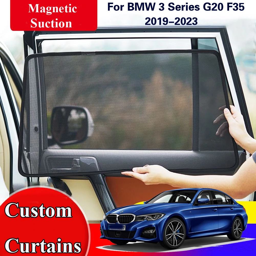 

For BMW 3 Series G20 F35 Sedan 2019 2020 2021 2022 Side Sun Shade Shading Protection Window Curtain SunShades Car Accseeories