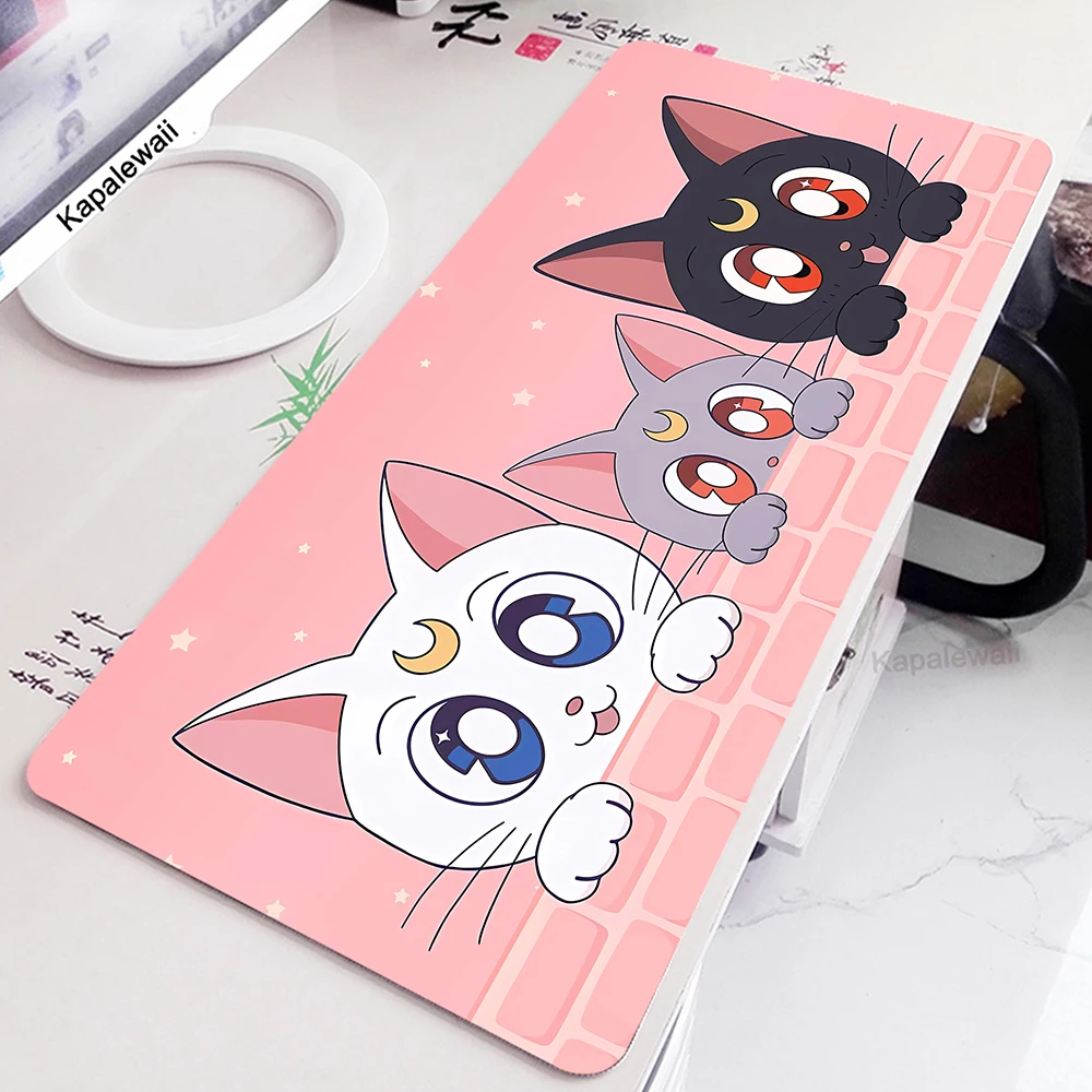 

Pink Kawaii Cute Cat Large Mouse Pad Gaming Mousepads PC Gamer Accessories Mousepad Antislip Non-skid Mouse Mat XXL Carpet