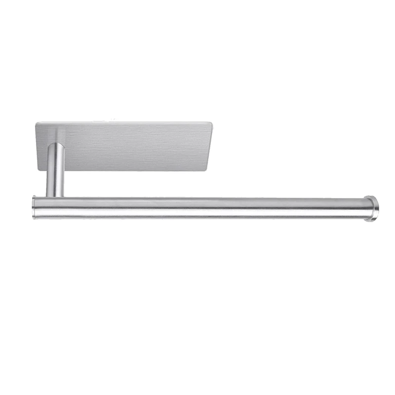 

Kitchen Roll Holder Under Cabinet,Self Adhesive Kitchen Paper Towel Holder Wall Mounted Paper Roll Holder No Drilling