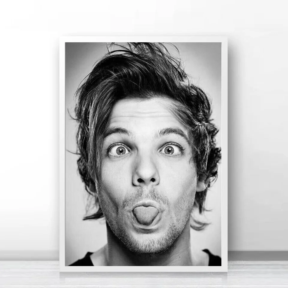 

British Singer Louis Tomlinson Portrait Canvas Painting posters and prints Vintage Poster Decorative Home Decor Cuadros