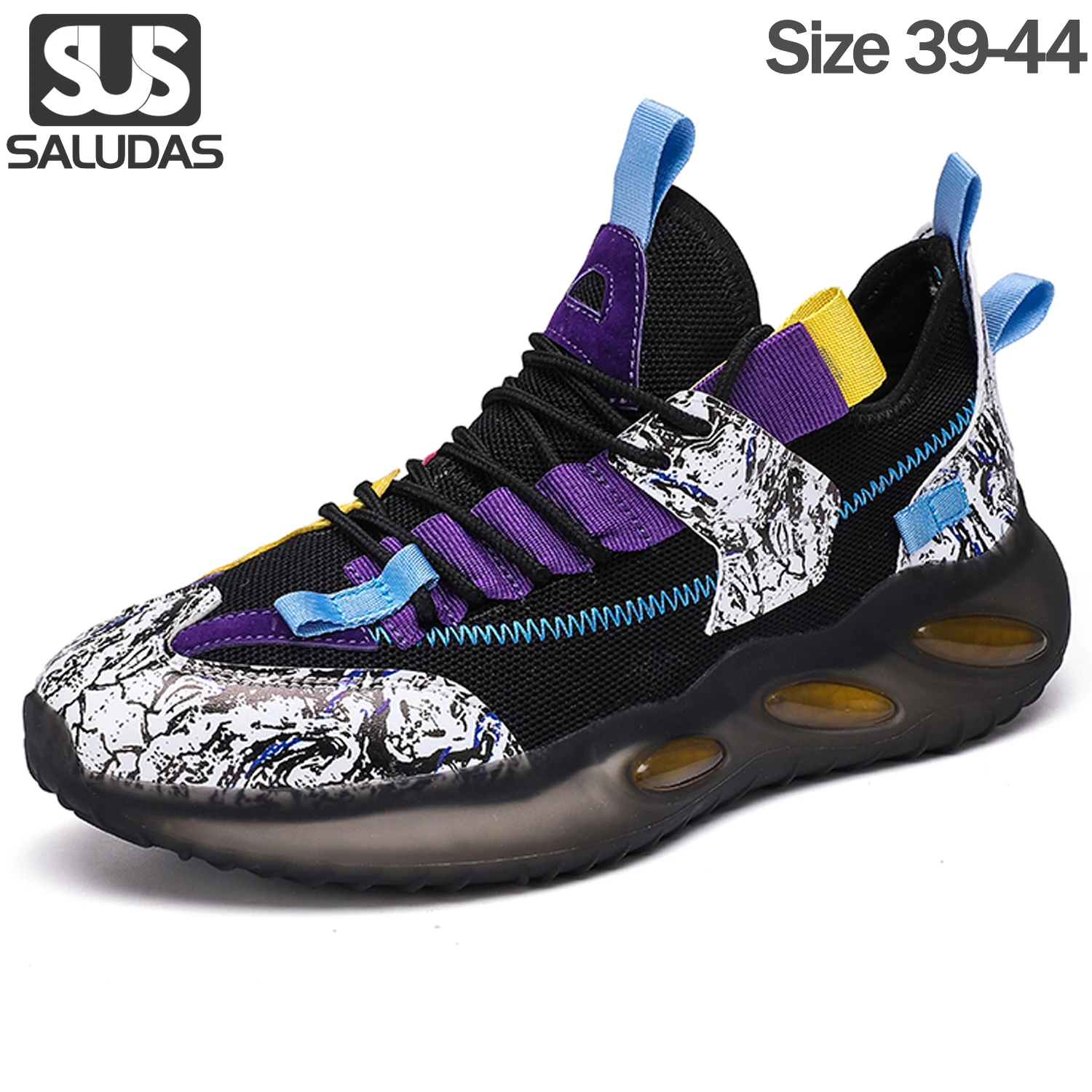 SALUDAS Men Running Shoes Breathable Athletic Sport Shoes Designer Comfortable Soft Jogging Sneakers Zapatillas Vulcanize Shoes