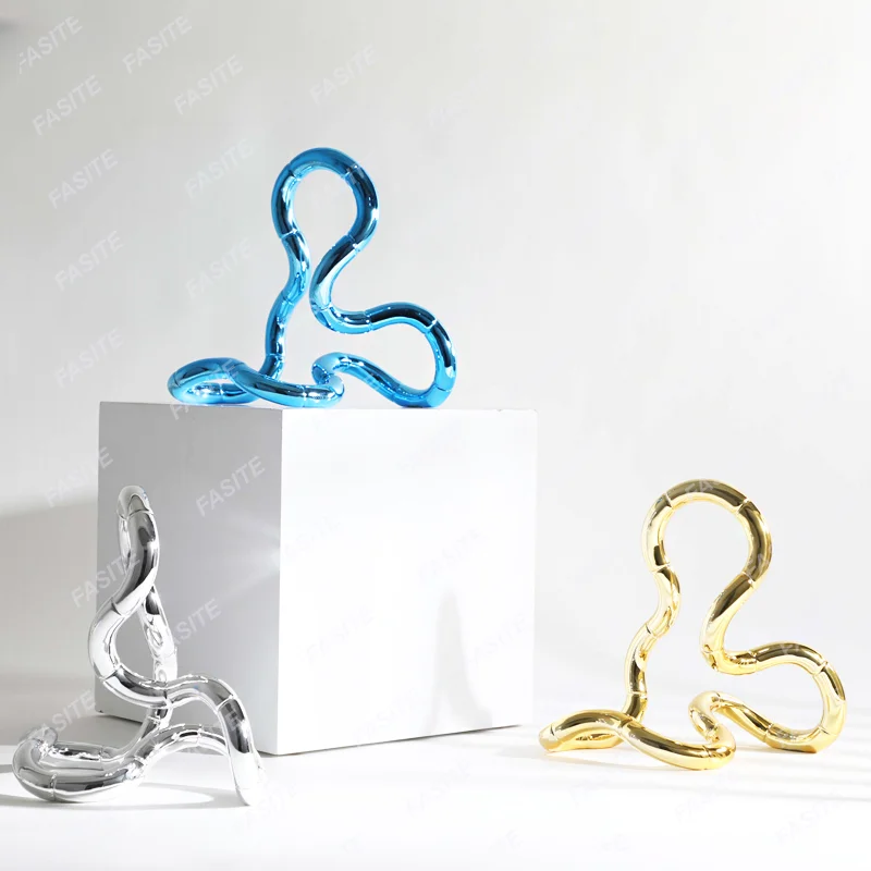 Современная простая металлическая смола абстрактная веревка гостиничный клуб