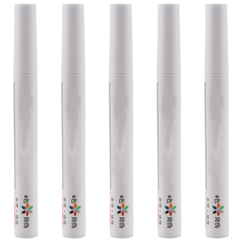 

5X White Permanent Car Tyre Tire Metal Paint Pen Marker