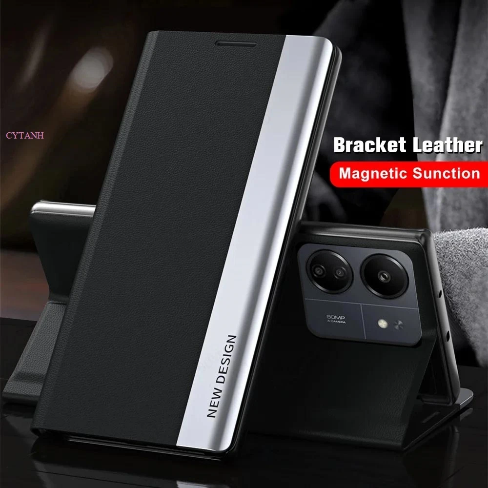 Флип-чехол для Xiaomi Redmi Note 13 Pro + 23090RA98C роскошный чехол-кошелек с подставкой