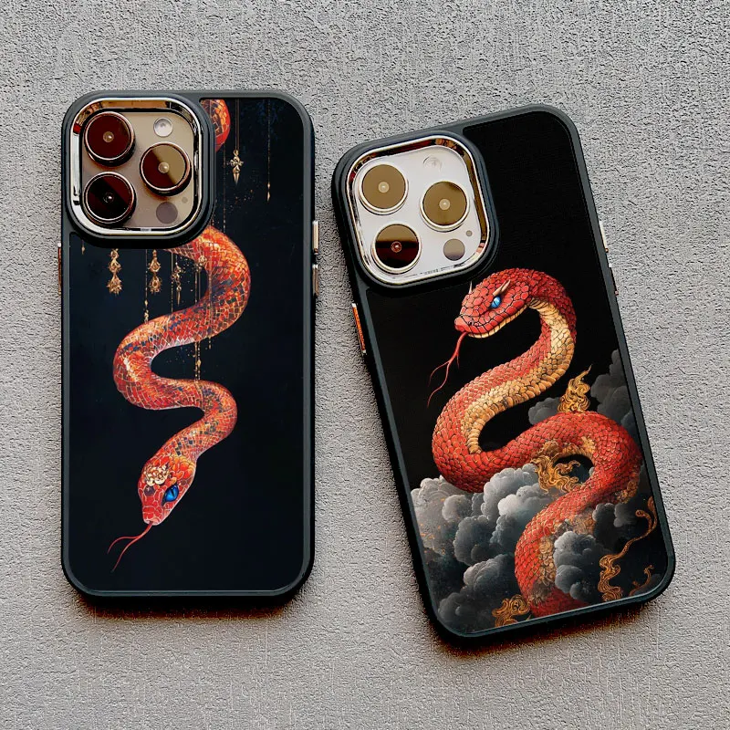 Классический чехол для телефона Street Snake Line iPhone 16 15 14 Pro Max Plus 13 12 11 XR XS X 7 8 SE2