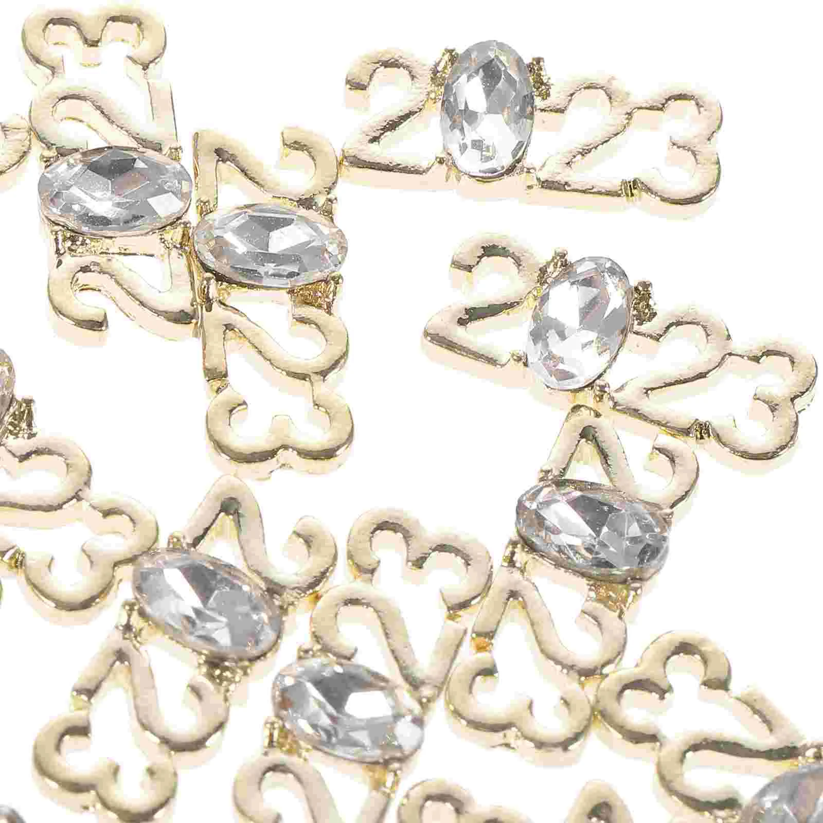 

30pcs 2023 Charms Nail Rhinestone Inlaid Ornaments Case Embellishments