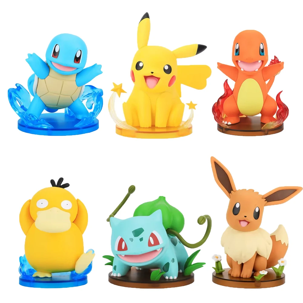 Аниме Фигурка Покемон Пикачу чармандер Сквиртл мультфильм автомобиль кукла