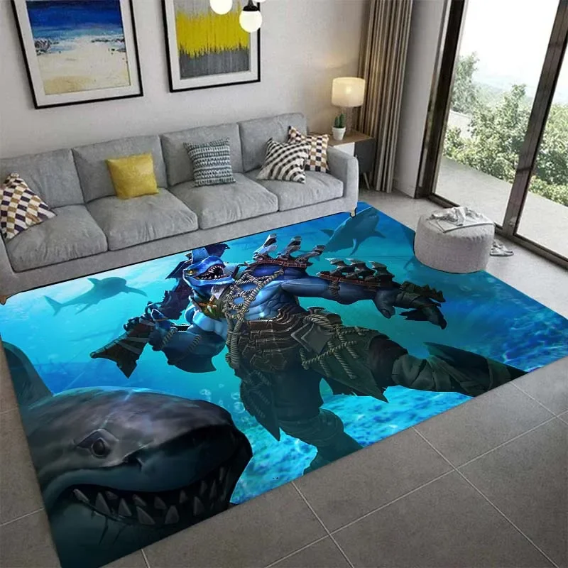 Ковер с 3D изображением акулы домашний декор для гостиной и спальни