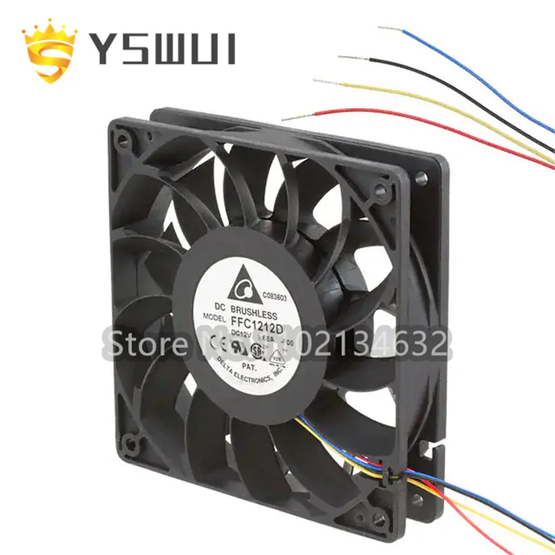 

FFC1212D-F00 оригинальный осевой вентилятор 120x25 мм 12 В постоянного тока