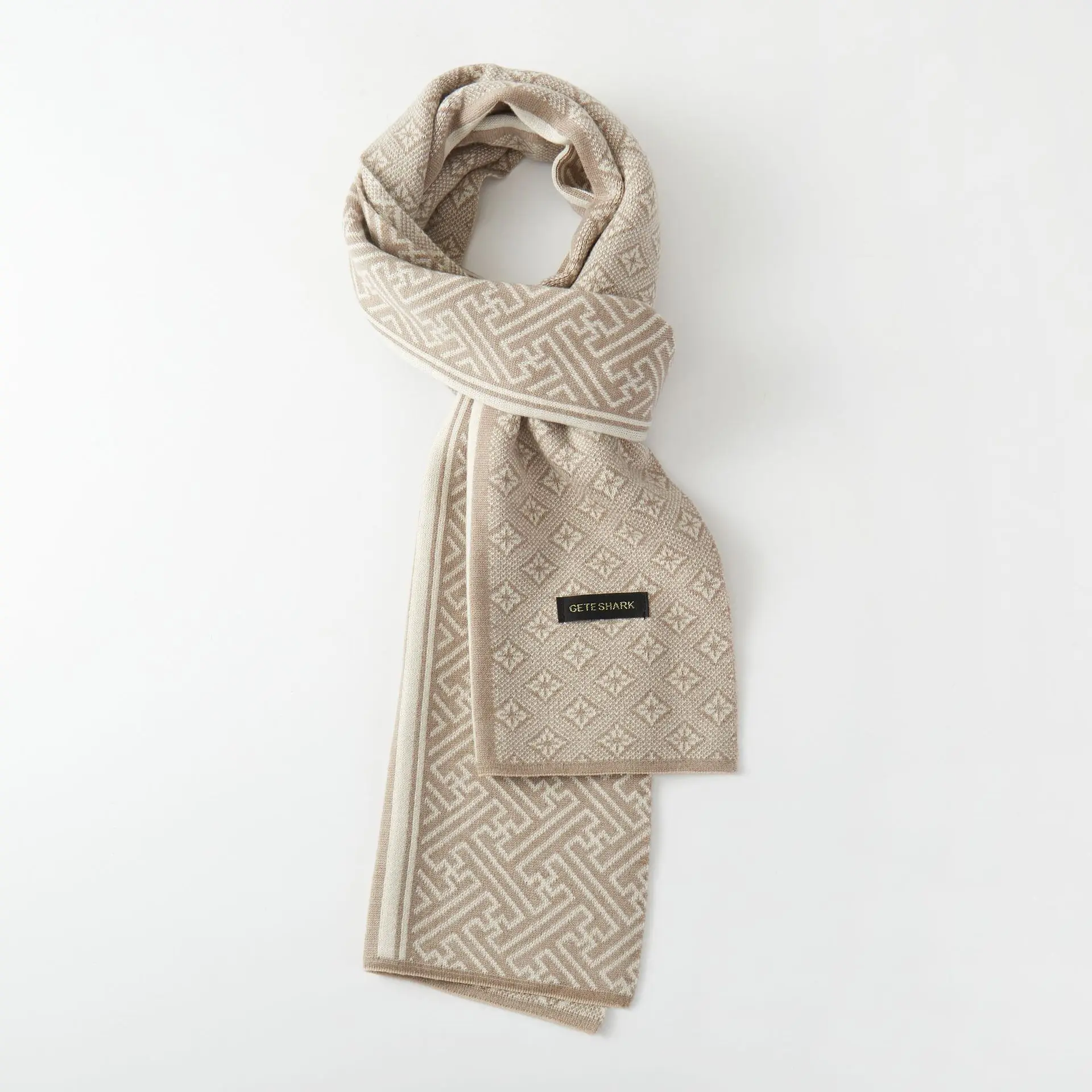 Мужские и женские походные шарфы в британском стиле кашемировый теплый шарф