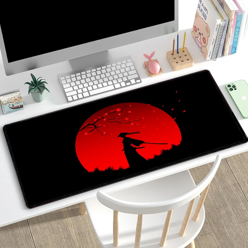 

Samurai Gaming Pad Gamer Cabinet Games Desk Mat Mouse Mats Mousepad Anime Computer Desks Keyboard Accessories Office Pc Extended